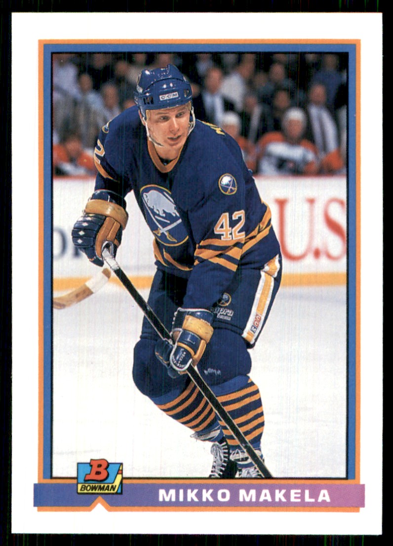 1991-92 Bowman Mikko Makela #36 on Kronozio