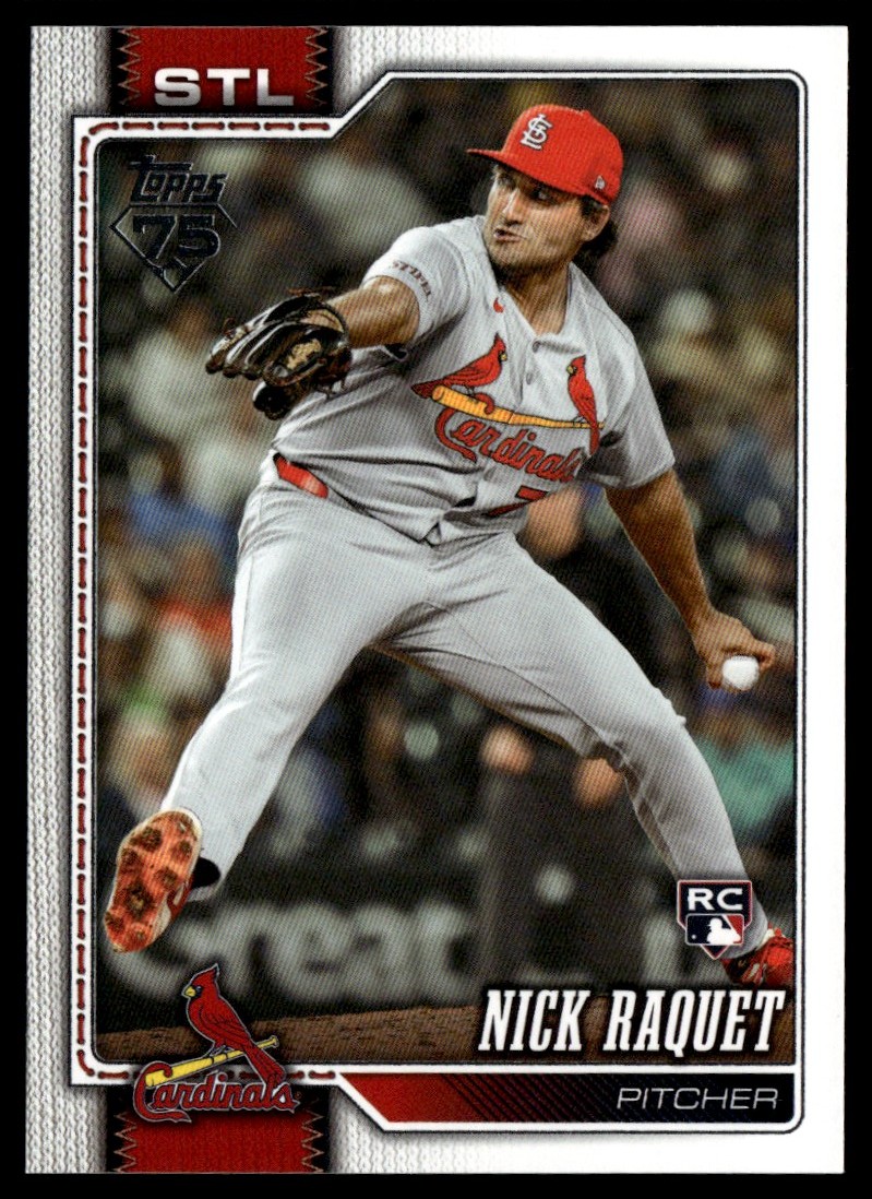 2026 Topps Series 2 Base Nick Raquet RC St. Louis Cardinals #385