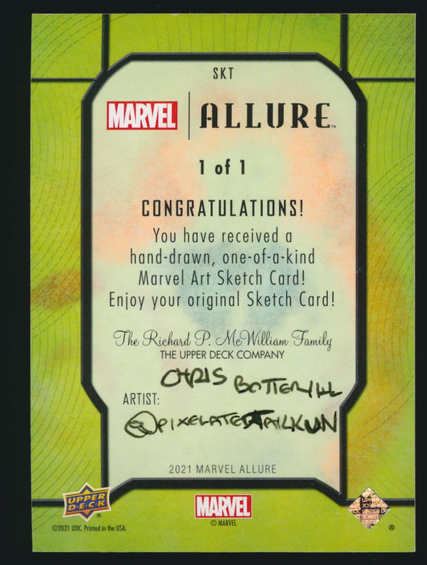MARVEL　allure サインカード　brock rumlow 2022 UD Marvel Allure Frank Grillo as Brock Rumlow Red Prism