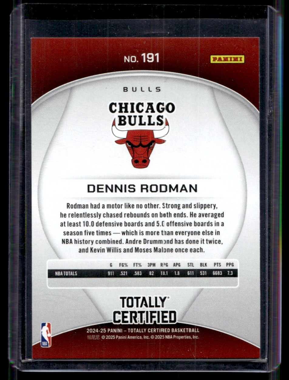 2024-25 Panini Totally Certified Dennis Rodman Chicago Bulls