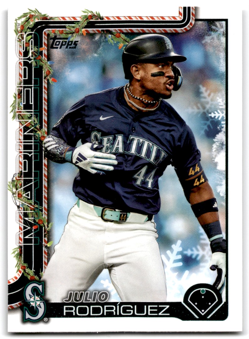 2025 Topps Holiday Julio Rodríguez Seattle Mariners #H186 | eBay