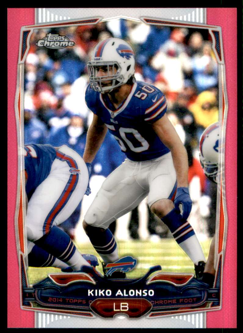 2014 Topps Chrome Pink Refractors Kiko Alonso #65 card front image