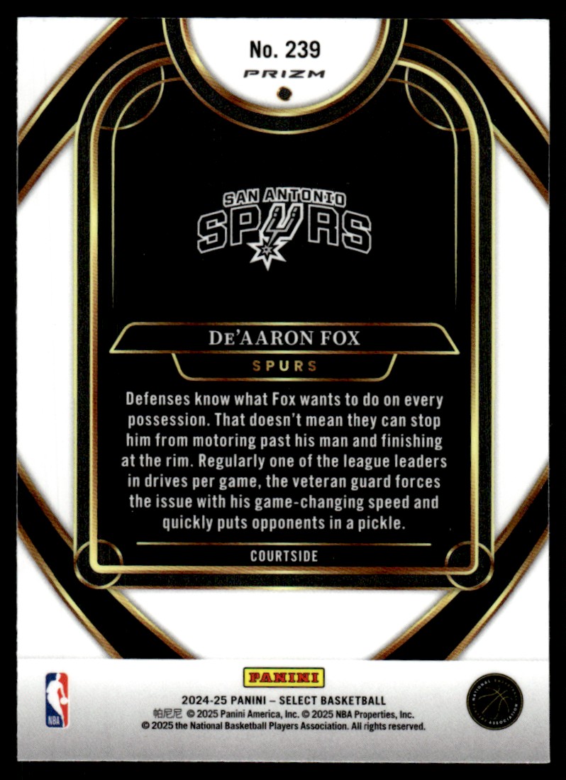 2024-25 Panini Select Green White Purple De