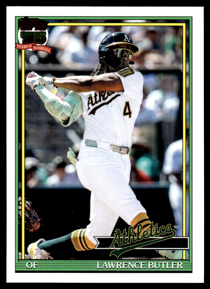 topps パンクドランカーズ　アイツ　カード 2026 Topps 1991 35th Anniversary LAWRENCE BUTLER #T91-85 Athletics