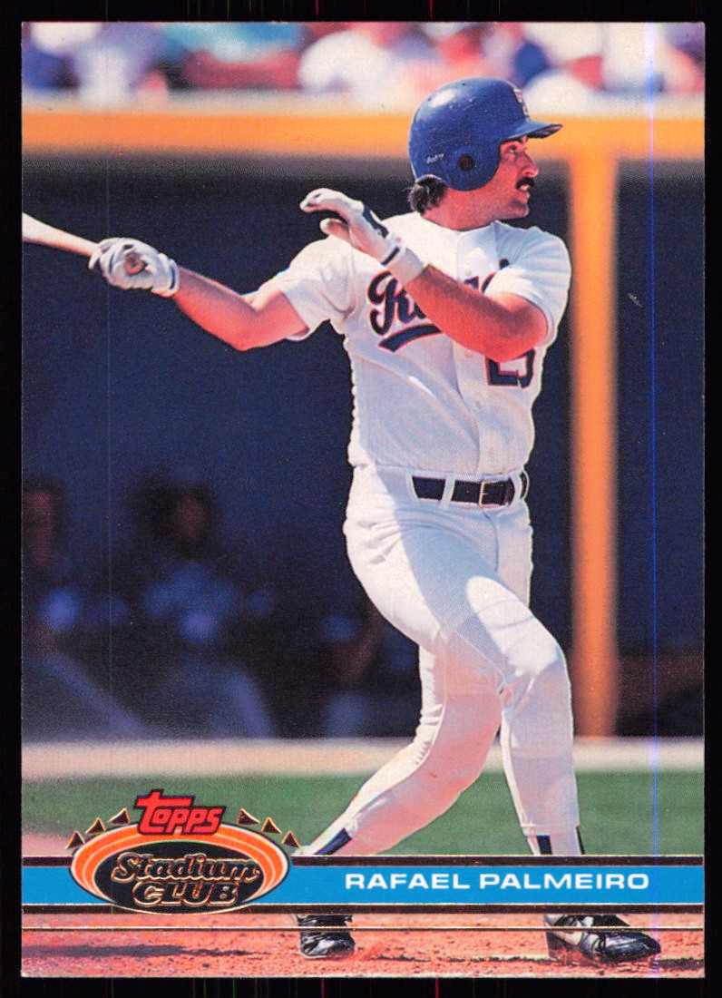1991 Stadium Club Rafael Palmeiro Texas Rangers #502 | eBay