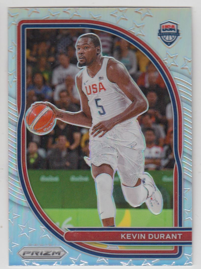 2020-21 Panini Prizm USA Basketball Prizms Silver Kevin Durant #3 card front image