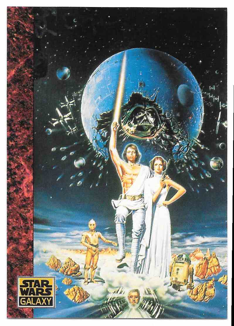 1993 Topps Star Wars Galaxy Series 1 Art Of Luke Leia Vader Base