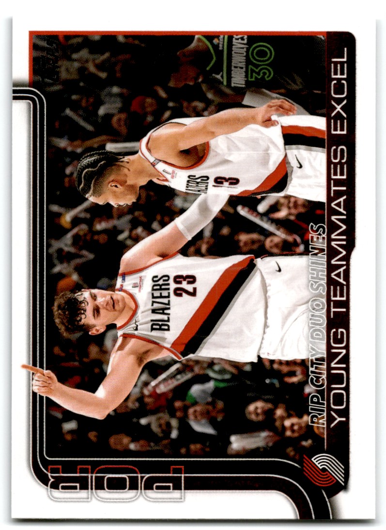 2025-26 Topps Rip City Duo Shines: Young Teammates Excel Portland