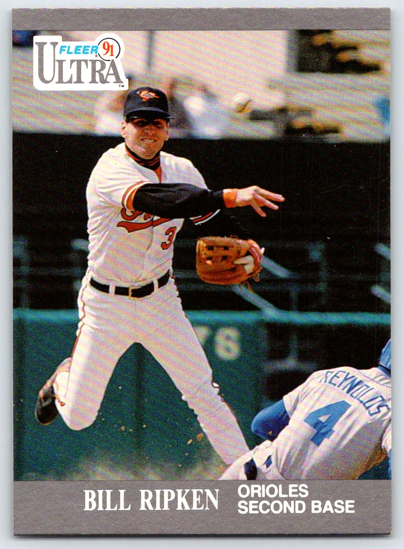 1991 Fleer Ultra Baseball Card Bill Ripken #23 Baltimore Orioles