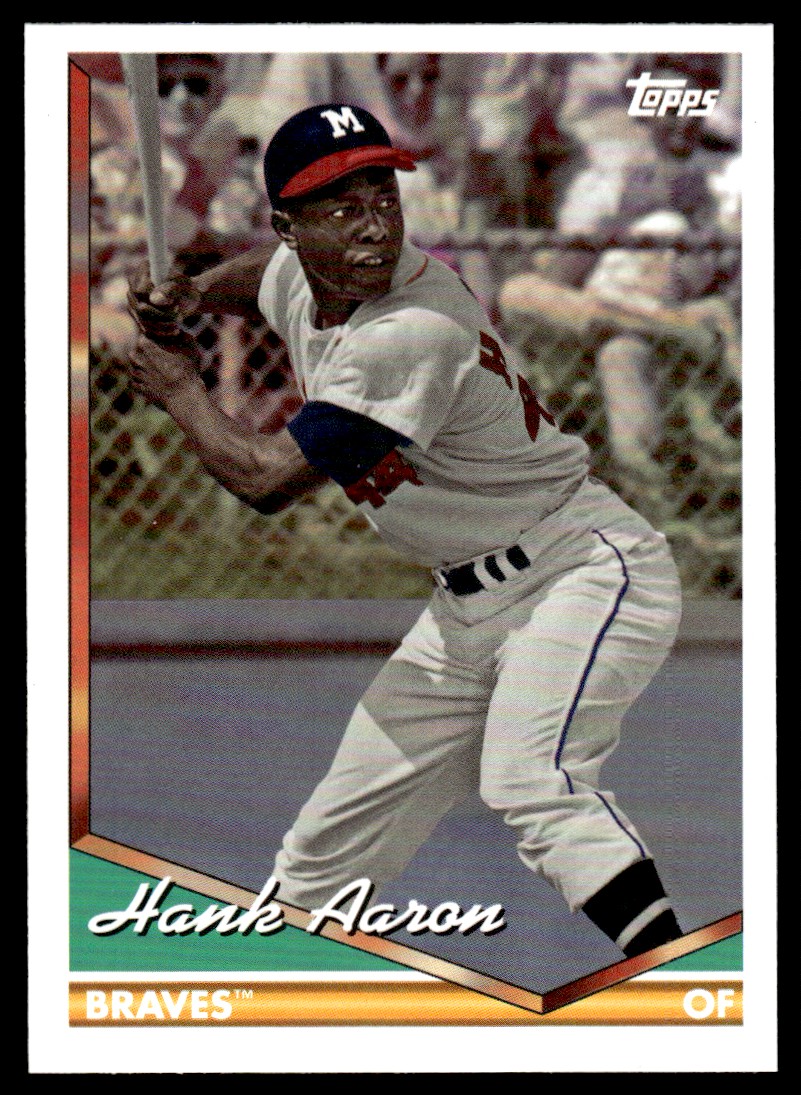 2024 Topps Archives Baseball Card Hank Aaron Atlanta Braves