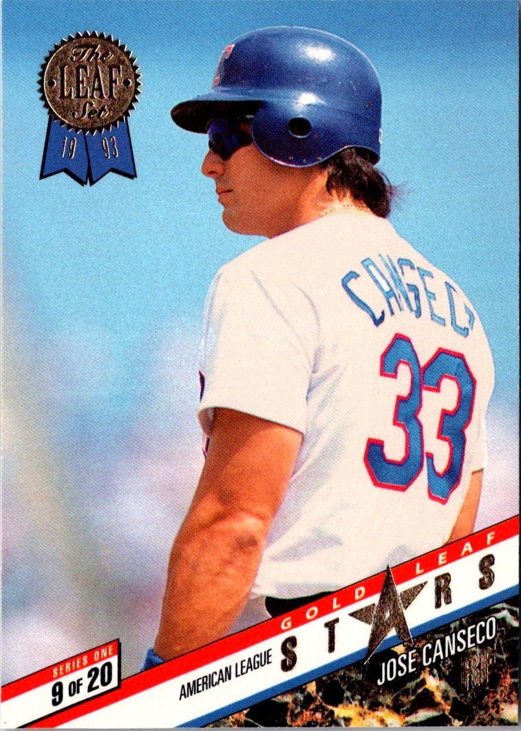 1993 Leaf Gold All-Stars Jose Canseco/Tony Gwynn #9