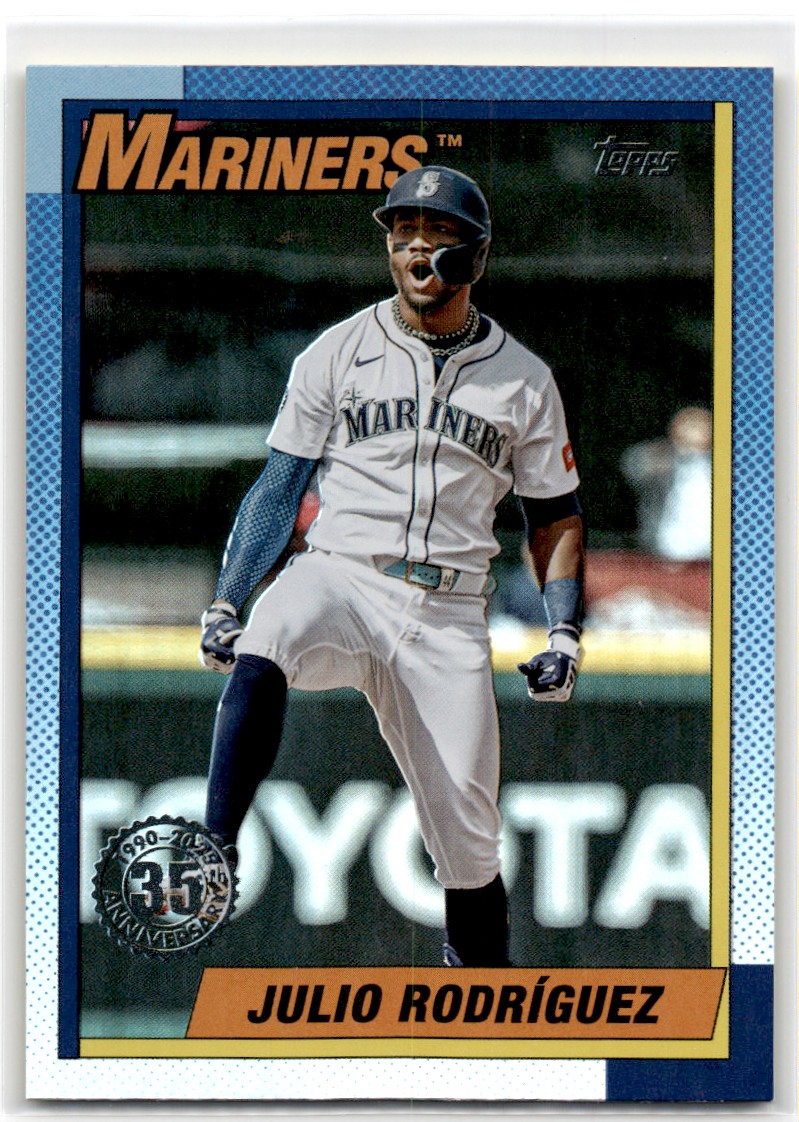2025 Topps Update 1990 Julio Rodríguez Seattle Mariners #U90-3 | eBay
