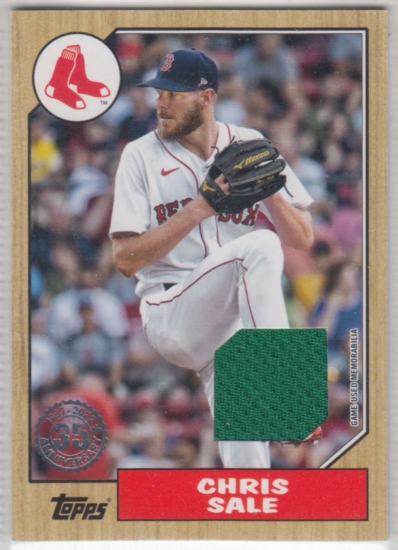  2019 Topps Relics #MLM-CSA Chris Sale Game Worn Red