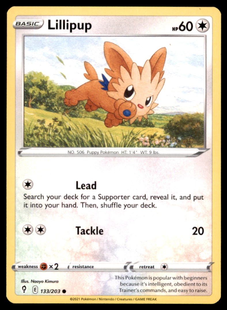 pokemon lillipup card Lillipup 81/114 - League Promo main image 0