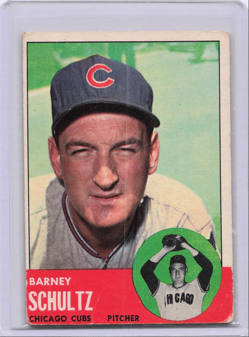 1963 Topps Barney Schultz #452 on Kronozio