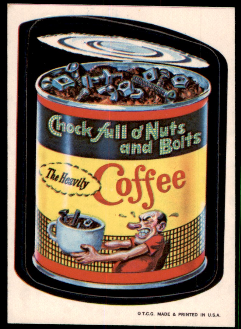 1973 Topps Chock full of Nuts & Bolts Coffee Wacky Packs | eBay