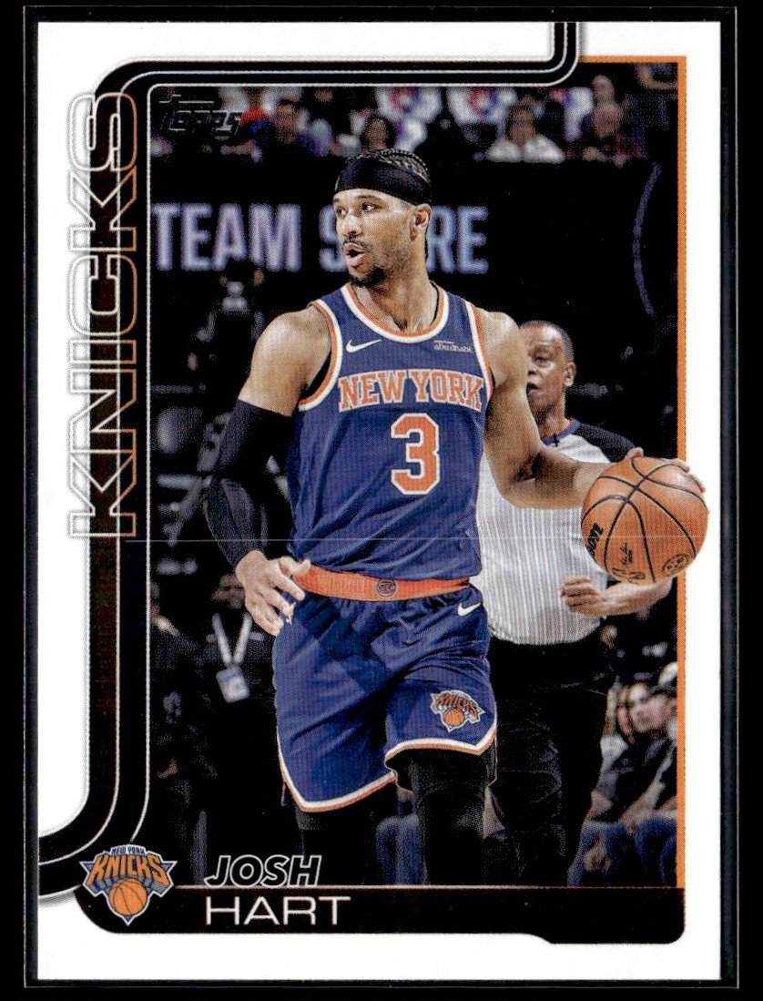 激レア！！ josh hart next day ROOKIE 2025-26 TOPPS JOSH HART NEW YORK KNICKS #16 | eBay