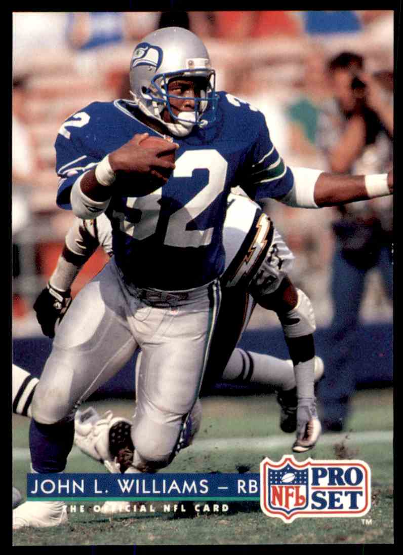 1992 NFL Pro John L. Williams #332