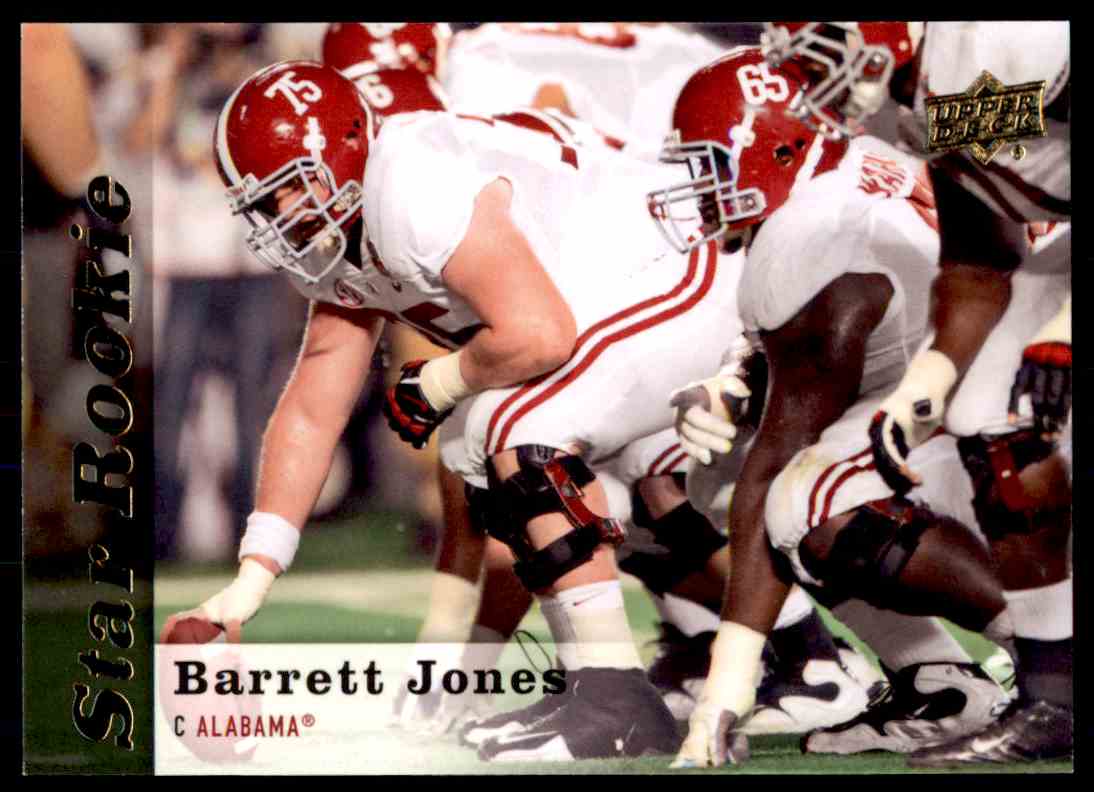 Details About 2013 Upper Deck Star Rookie Barrett Jones Rc Alabama Crimson Tide 86 Star