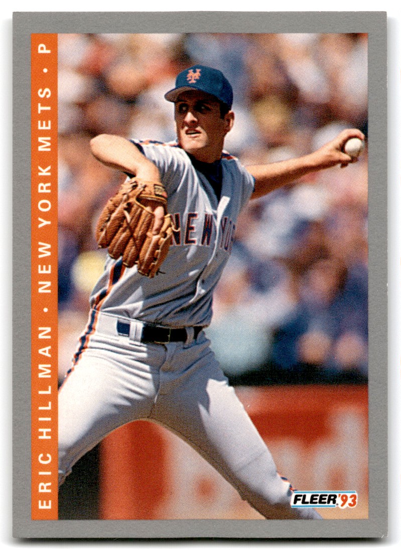 Eric Hillman Autographed 1993 Fleer Card #87 New York Mets SKU