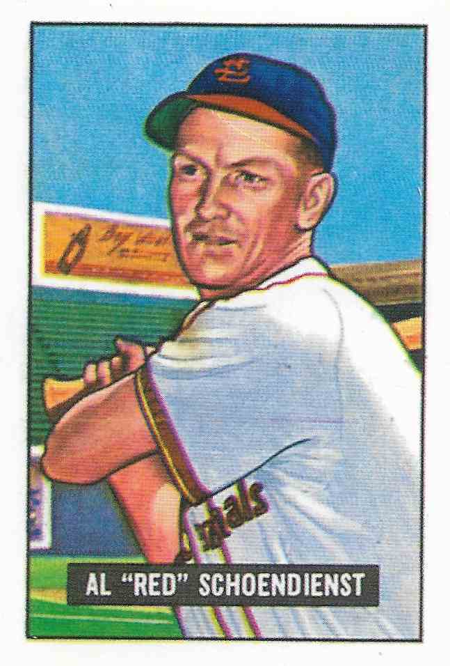 1986 C.C.C. 1951 Bowman Reprint Red Schoendienst #10