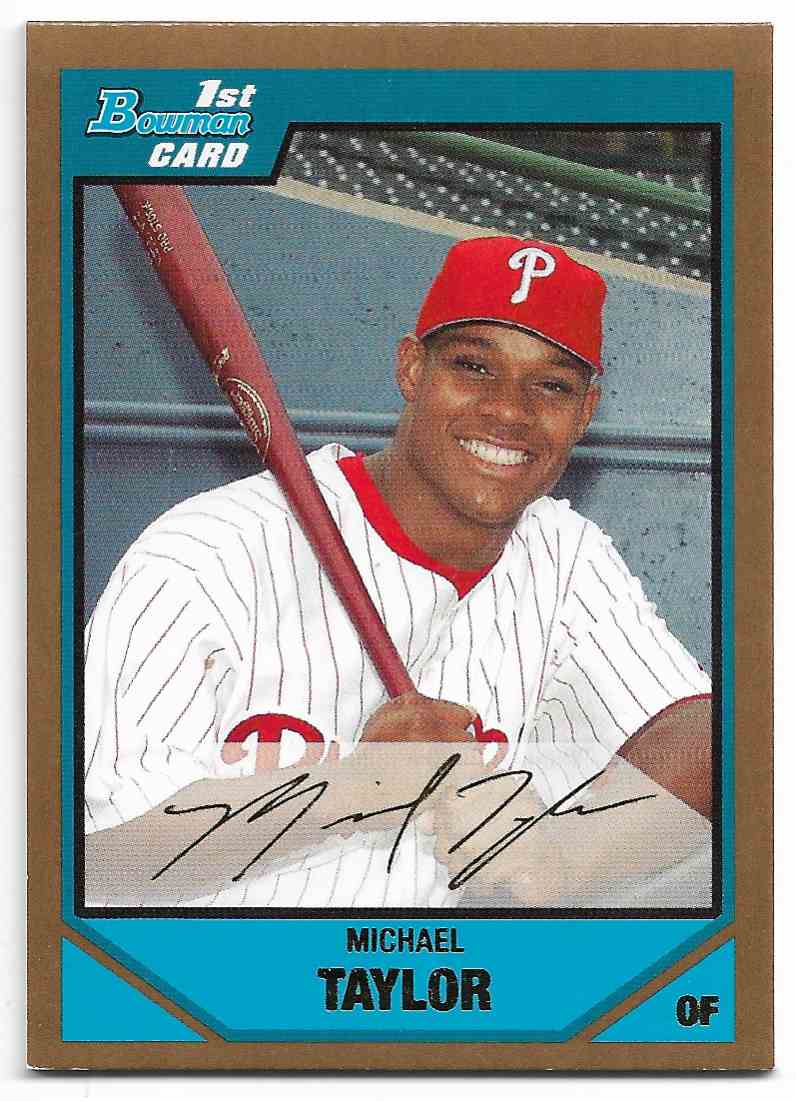2008 Bowman Draft Picks & Prospects Michael Taylor #BDPP37