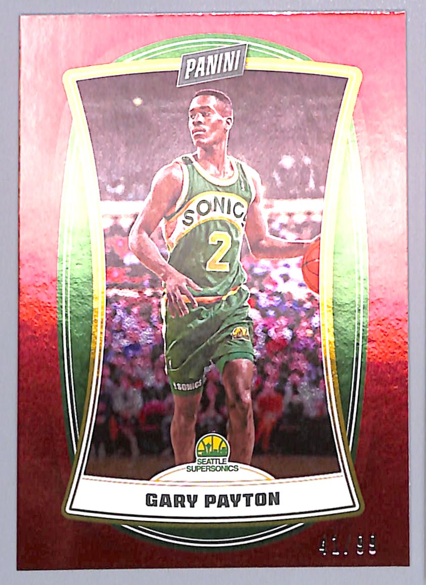 2022-23 Panini NBA Player of the Day Red Foil Gary Payton