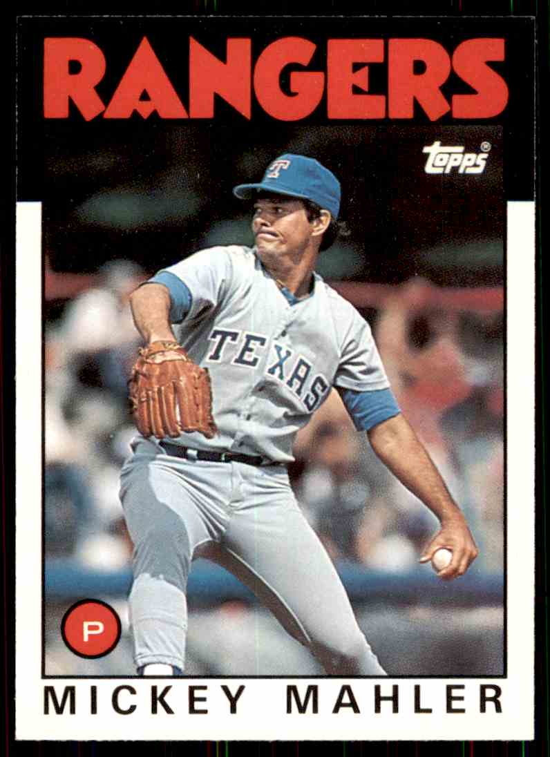 1986 Topps Traded Mickey Mahler B-3520 #68T