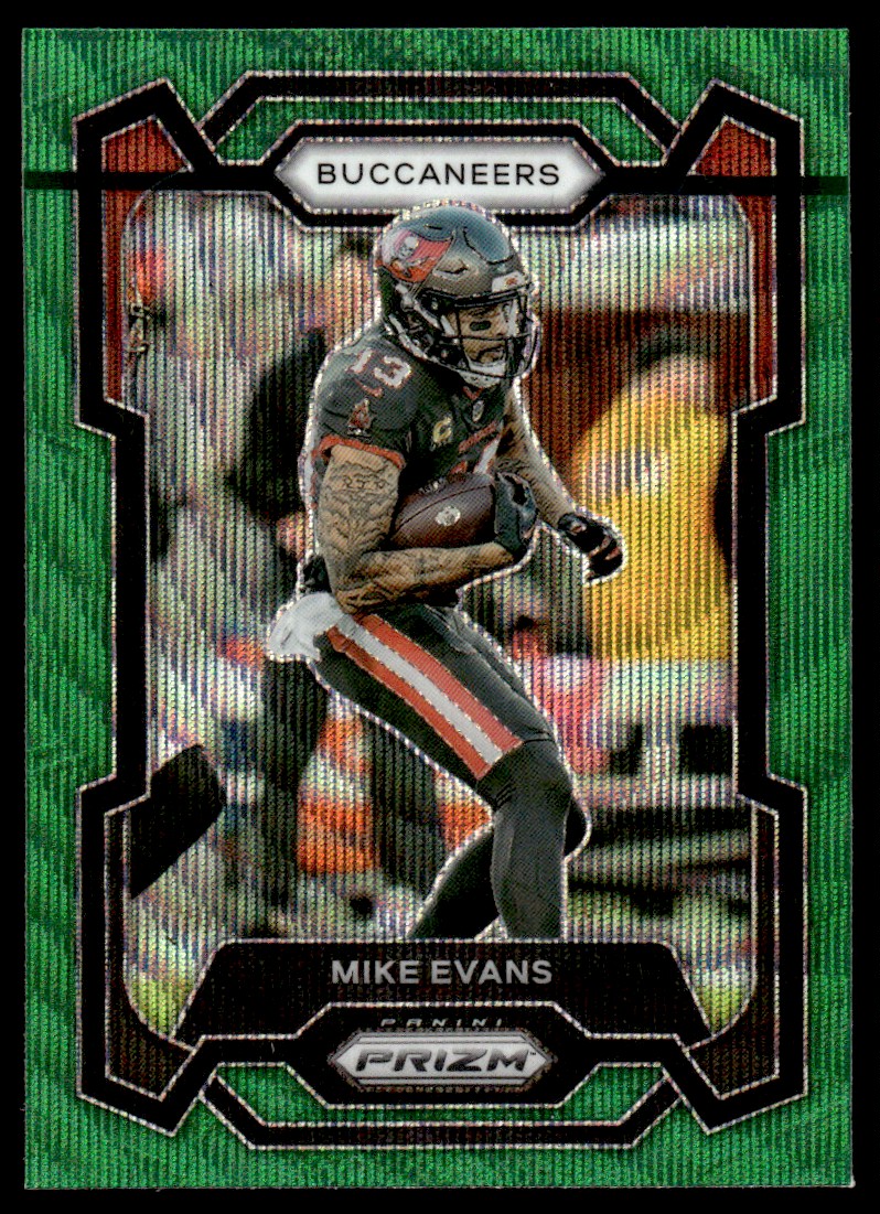 2023 Panini Prizm Green Wave Print Line Mike Evans Tampa Bay