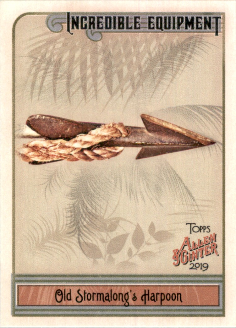 2019 Topps Allen & Ginter Incredible Equipment Old Stormalong's Harpoon #IE-5