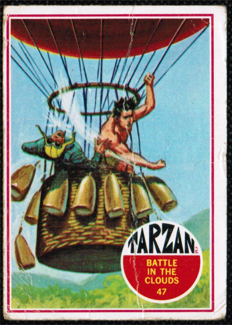 1966 Philadelphia Gum Tarzan #47 card front image