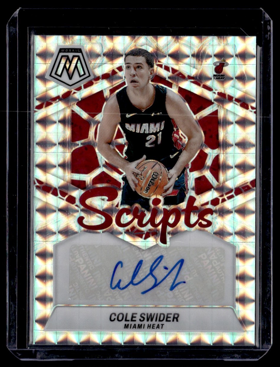2023-24 Panini Mosaic Scripts Cole Swider Auto #MS-CSH | eBay