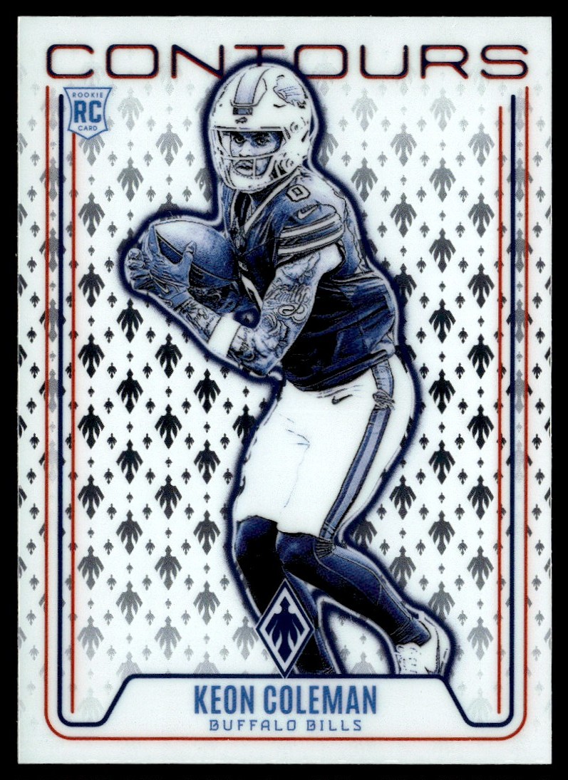 2024 PANINI PHOENIX CONTOURS KEON COLEMAN ROOKIE BUFFALO BILLS