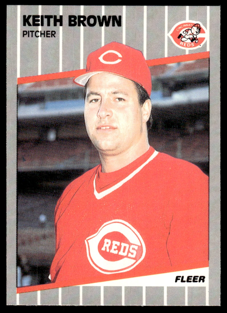 1989 Fleer Glossy Keith Brown #154