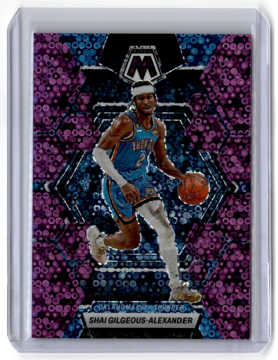 2022-23 Panini Mosaic Purple Fast Break Disco Shai Gilgeous-Alexander #4
