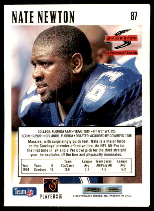 nate newton signed trading cards value 393