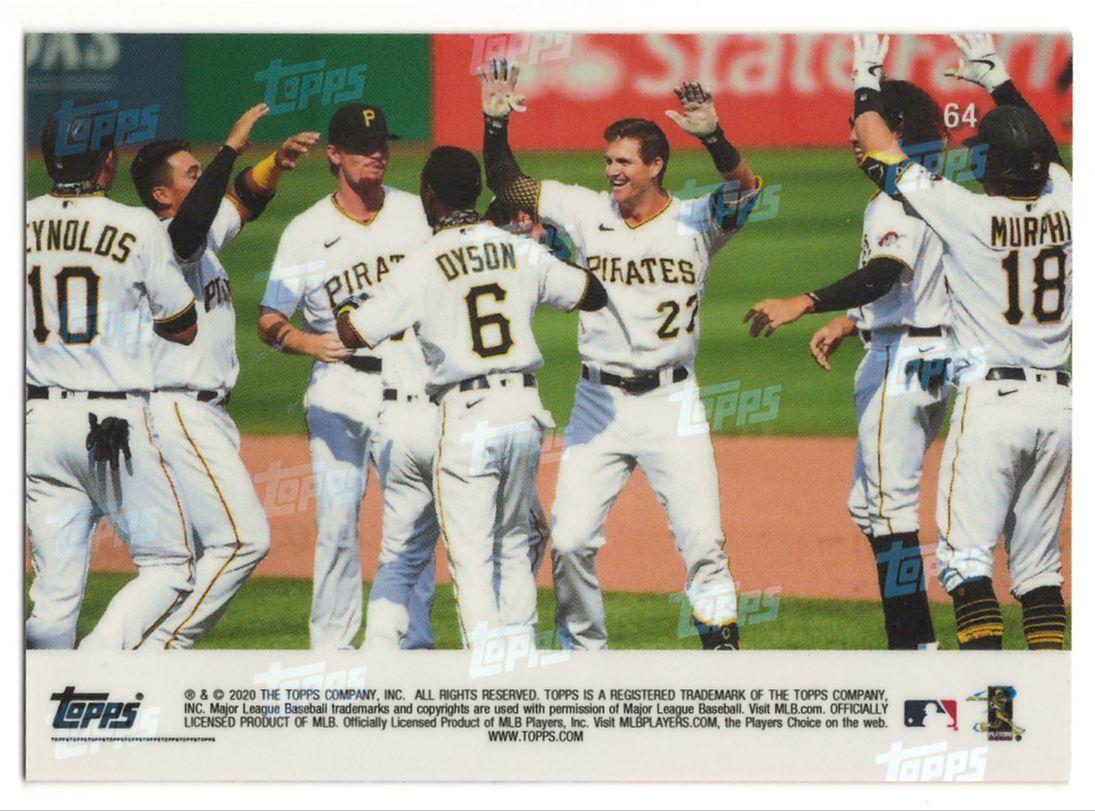 2020 Topps Now Orange Kevin Newman #64 card back image