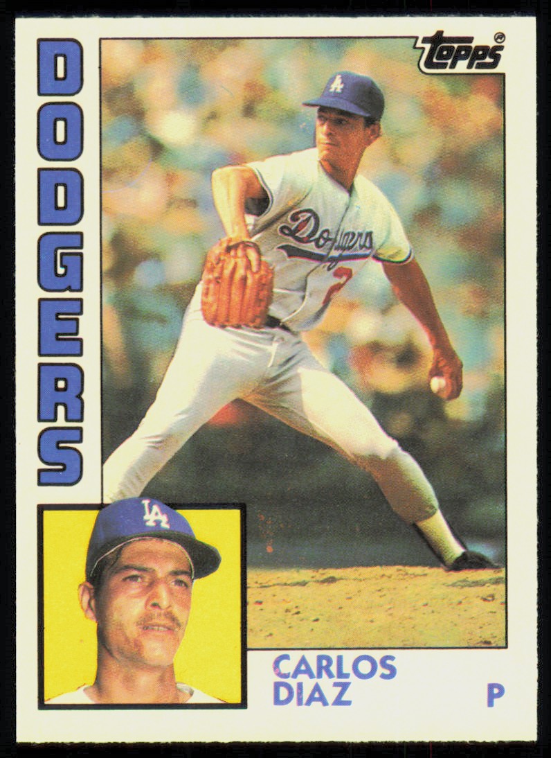 1984 Topps Traded Carlos Diaz Los Angeles Dodgers #32T | eBay