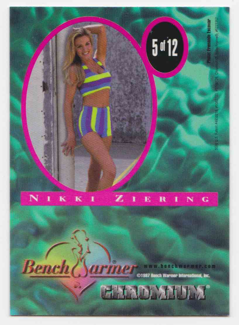 1997 Bench Warmer Chromium Nikki Ziering #5 card back image