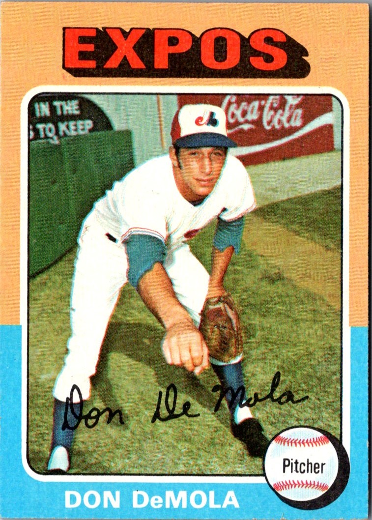 1975 Topps Don DeMola #391 card front image