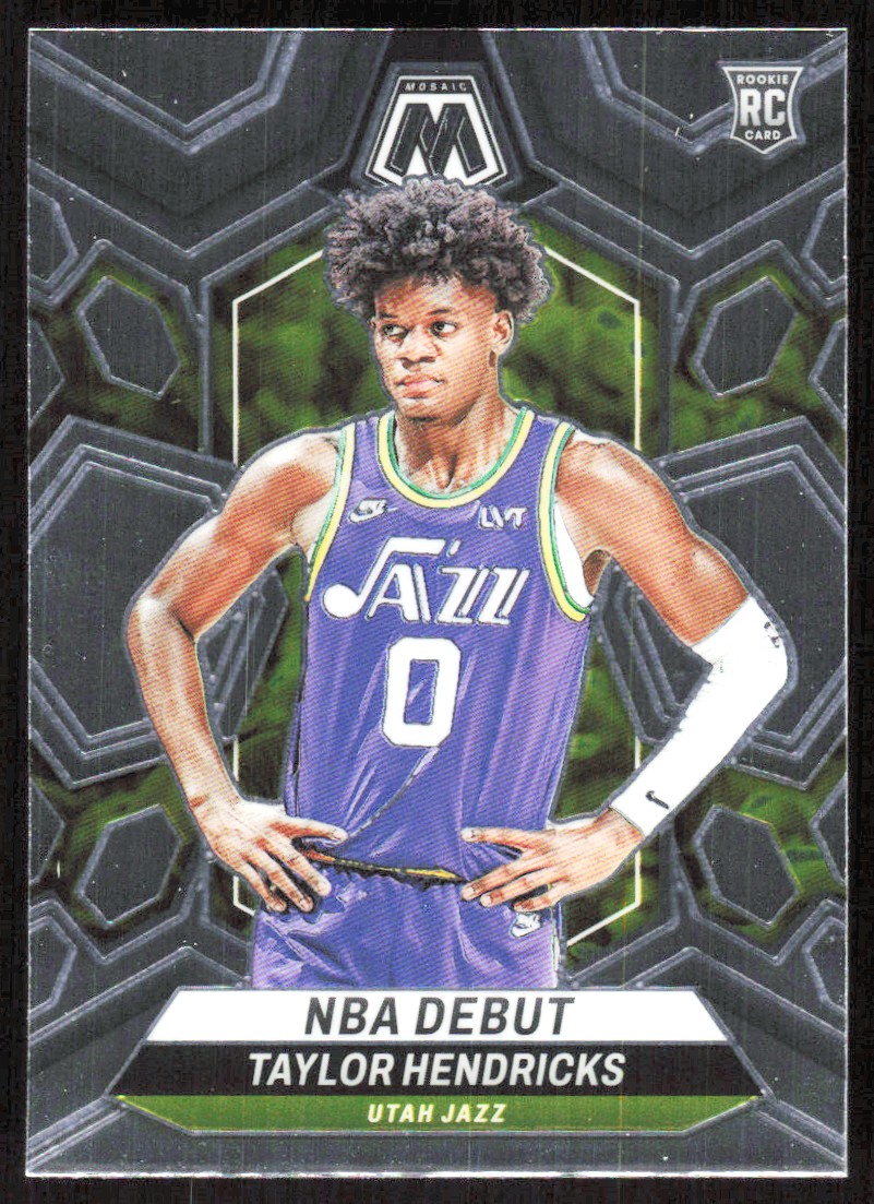 2023-24 5987D PANINI MOSAIC NBA DEBUT TAYLOR HENDRICKS Rookie Utah