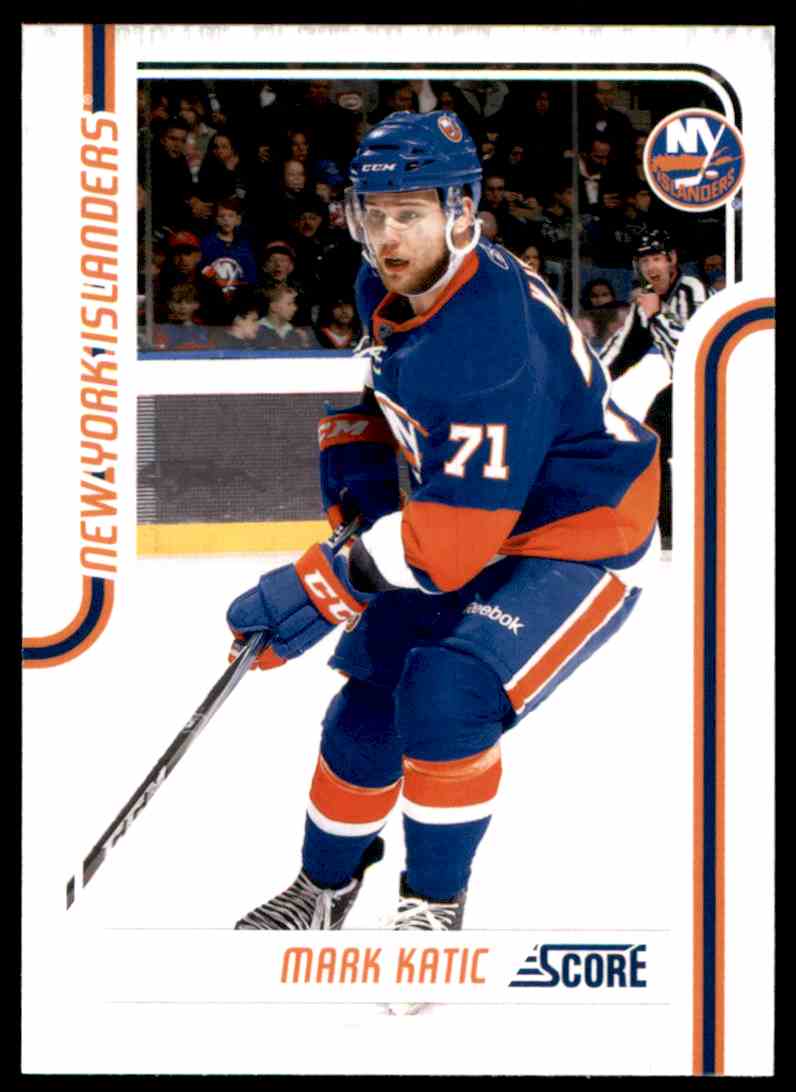 2011-12 Score Hockey Card Mark Katic #302