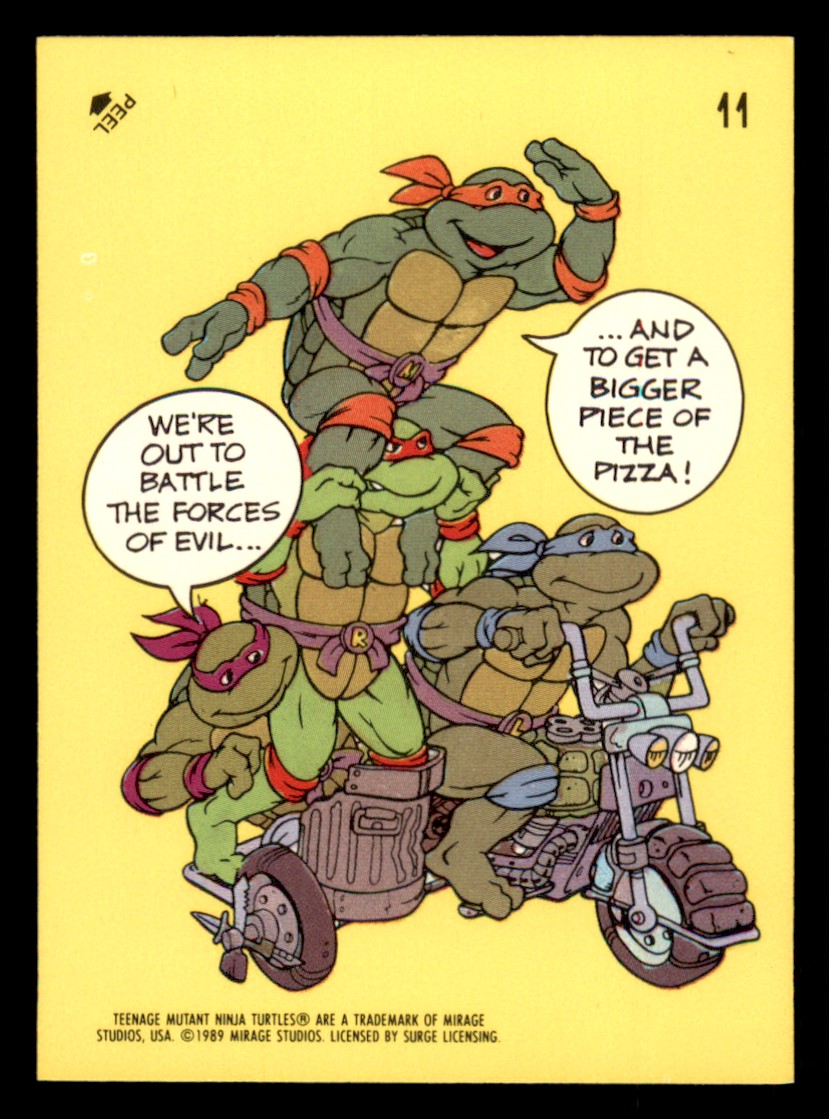 1989 Topps Teenage Mutant Ninja Turtles #1-88 w/ Stickers - YOU PICK - Picture 98 of 98