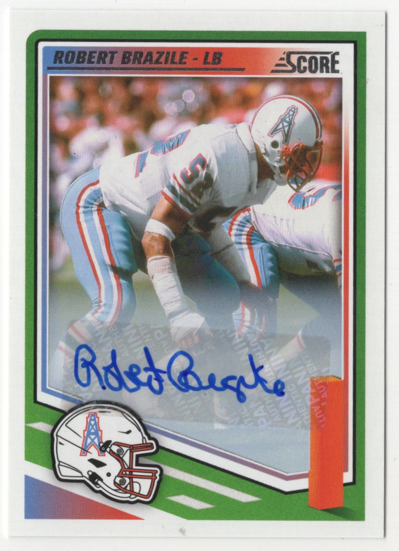 2025 Panini Score Robert Brazile Auto Houston Oilers #261 | eBay