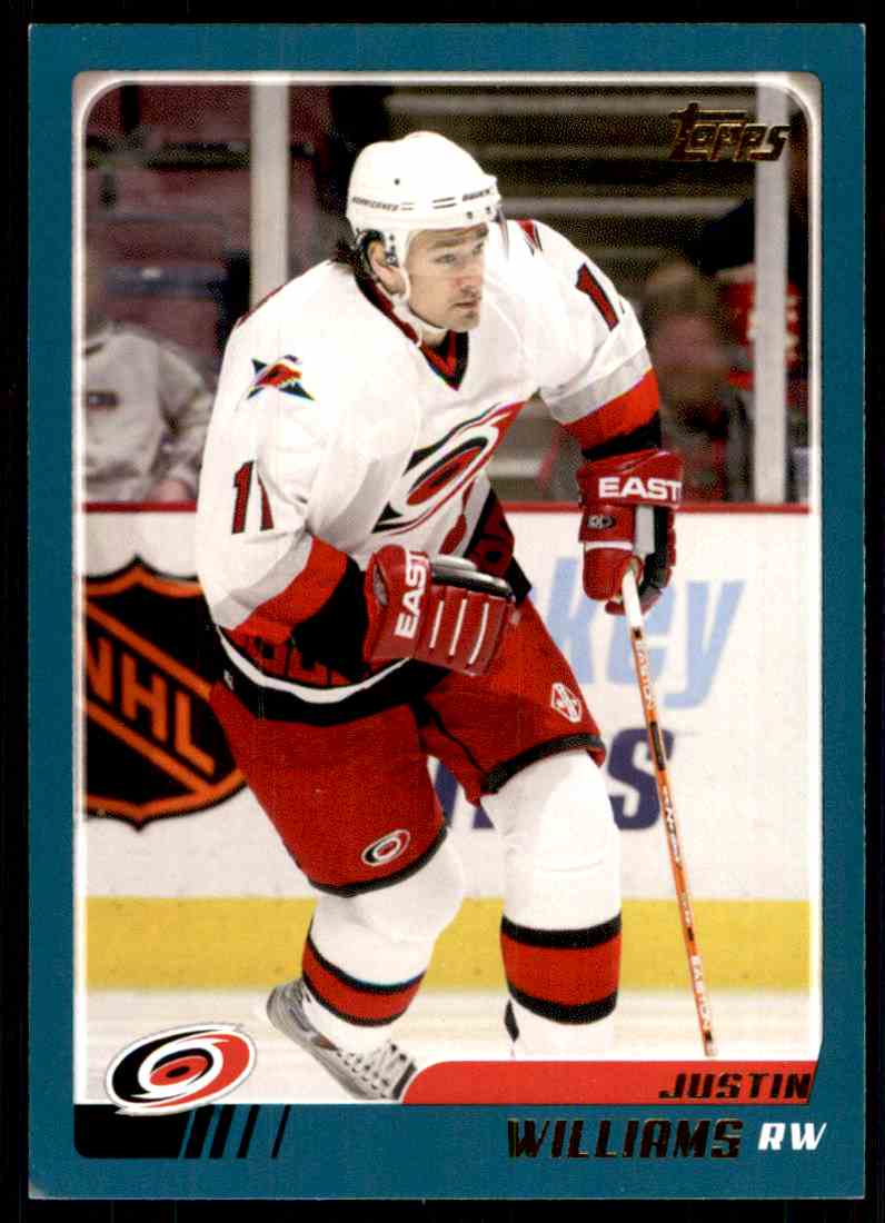 2003-04 Topps Traded Justin Williams #TT5 on Kronozio