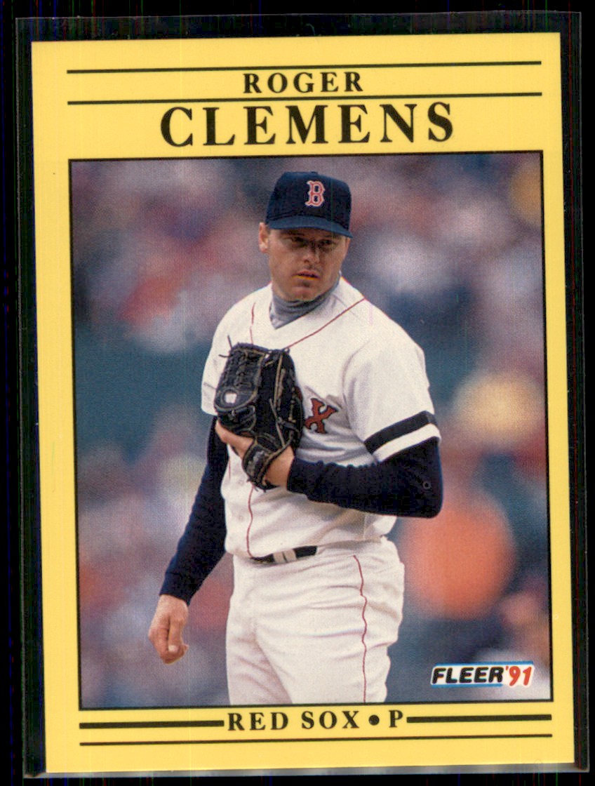 1991 Fleer Roger Clemens Boston Red Sox #90 - Picture 1 of 2