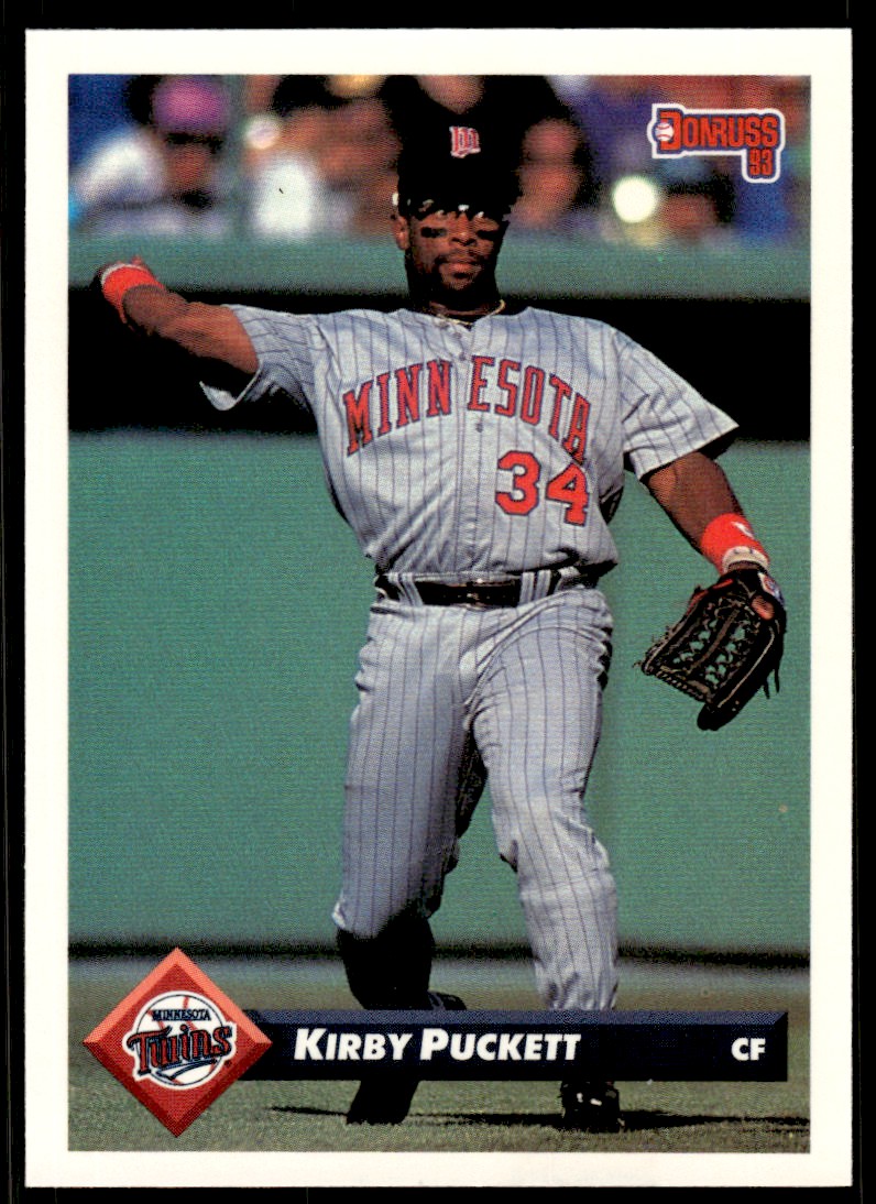 1993 Donruss Baseball Card Kirby Puckett C Minnesota Twins #607 | eBay