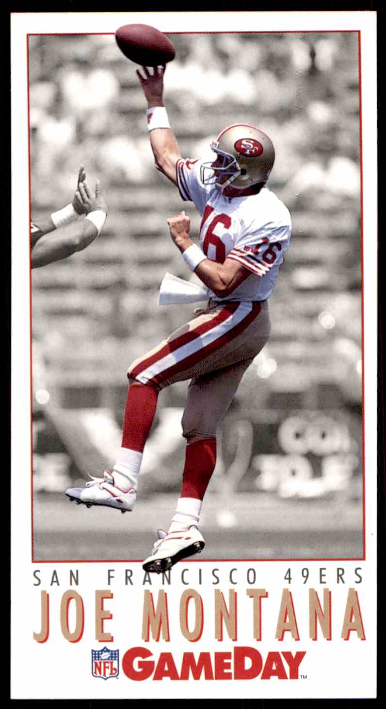 Joe Montana Game Day 1992 NFL Football Card 5 Near Mint