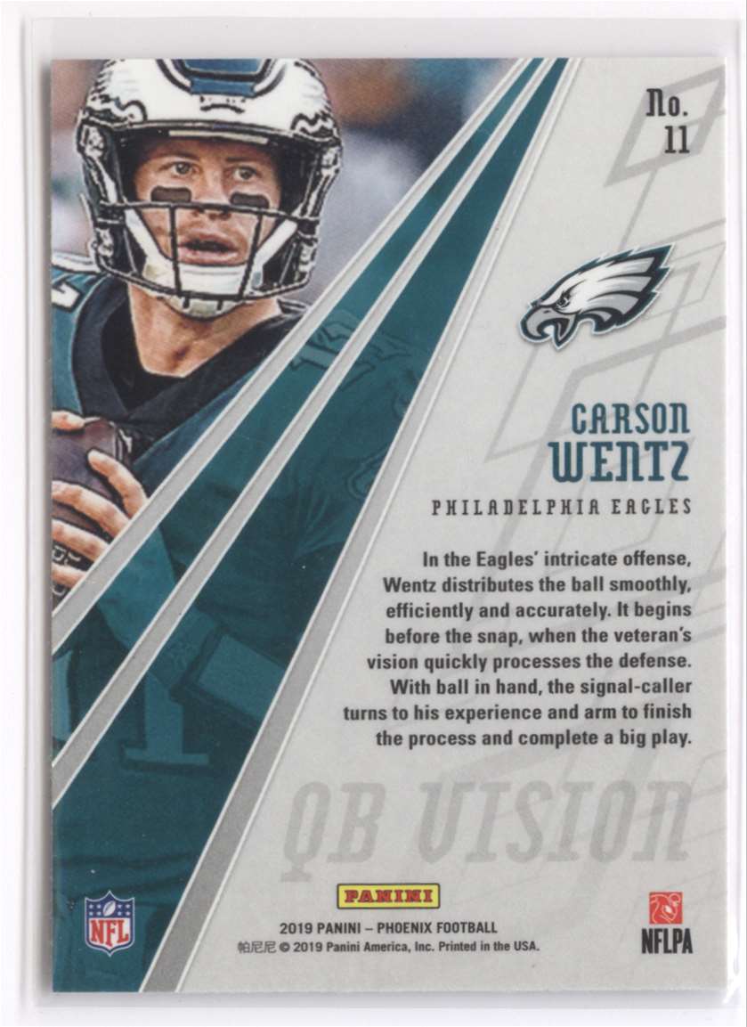 Panini Phoenix Qb Vision Carson Wentz On Kronozio