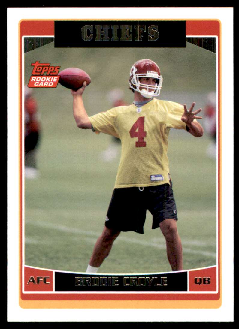 2006 Topps Football Card Brodie Croyle 374 on Kronozio